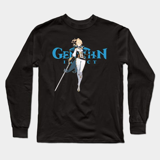 Genshin Impact Jean Long Sleeve T-Shirt by Rendigart